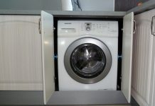 Как разместить стиральную машину на маленькой кухне: советы и примеры