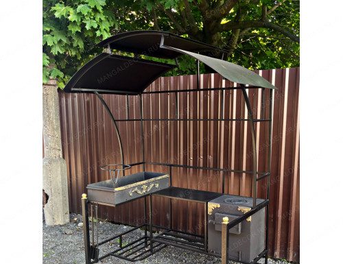 Удобство мангалов с крышей