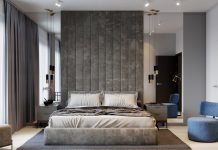 Мягкие стеновые панели в интерьере спальни