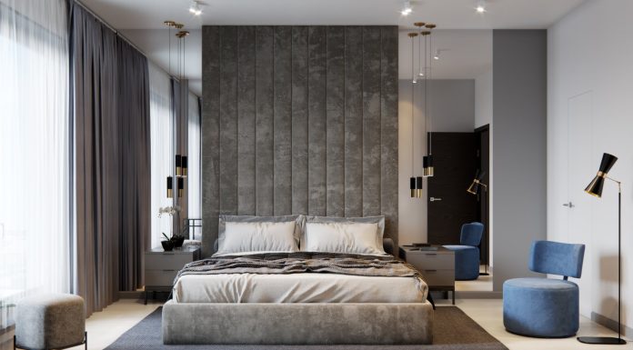 Мягкие стеновые панели в интерьере спальни