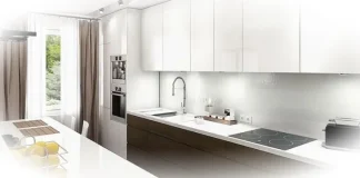 Как освещение усиливает эффект минимализма в прямой кухне