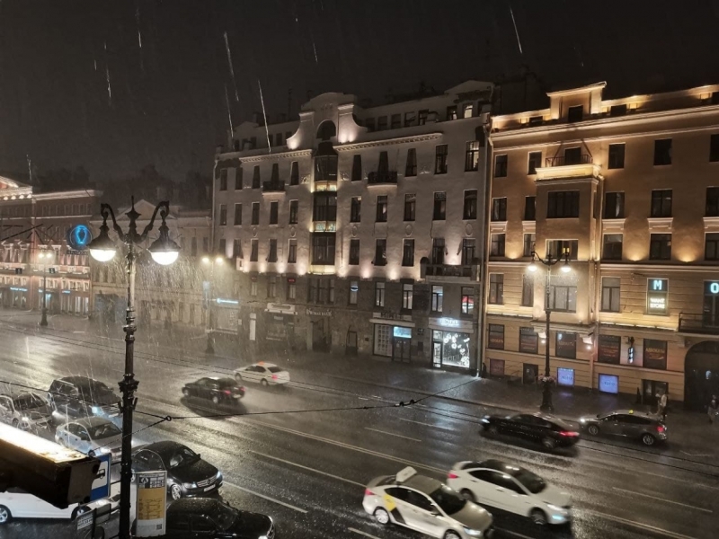 Долгожданный дождь накрыл Петербург после аномальной недельной жары