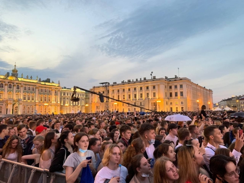 Масочный режим и ограничения: как в Петербурге прошли «Алые паруса» во время ковида