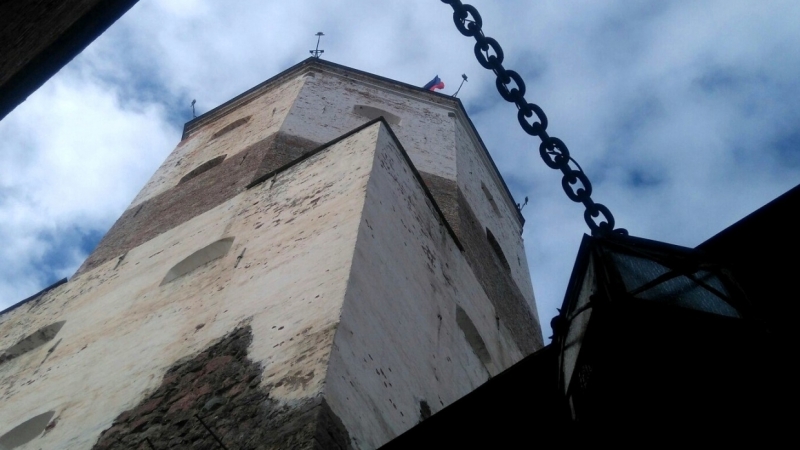 Мужчина свалился с лестницы в Выборгском замке и попал в больницу