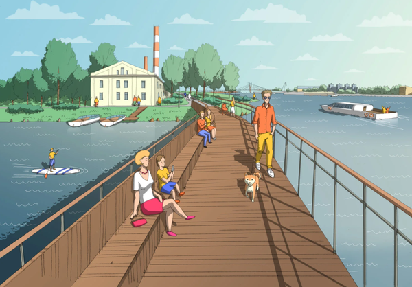 Набережную Макарова предложили превратить в современный парк с пляжем