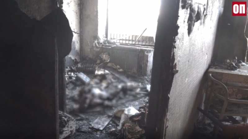 Найдено тело мужчины: появились кадры последствий пожара на Замшиной улице