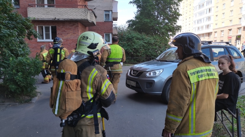 Спасатели потушили квартиру на Институтском проспекте