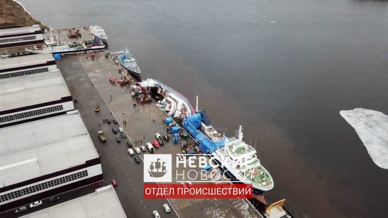 Заказчик отказался от траулера, который перевернулся на заводе в Ленобласти